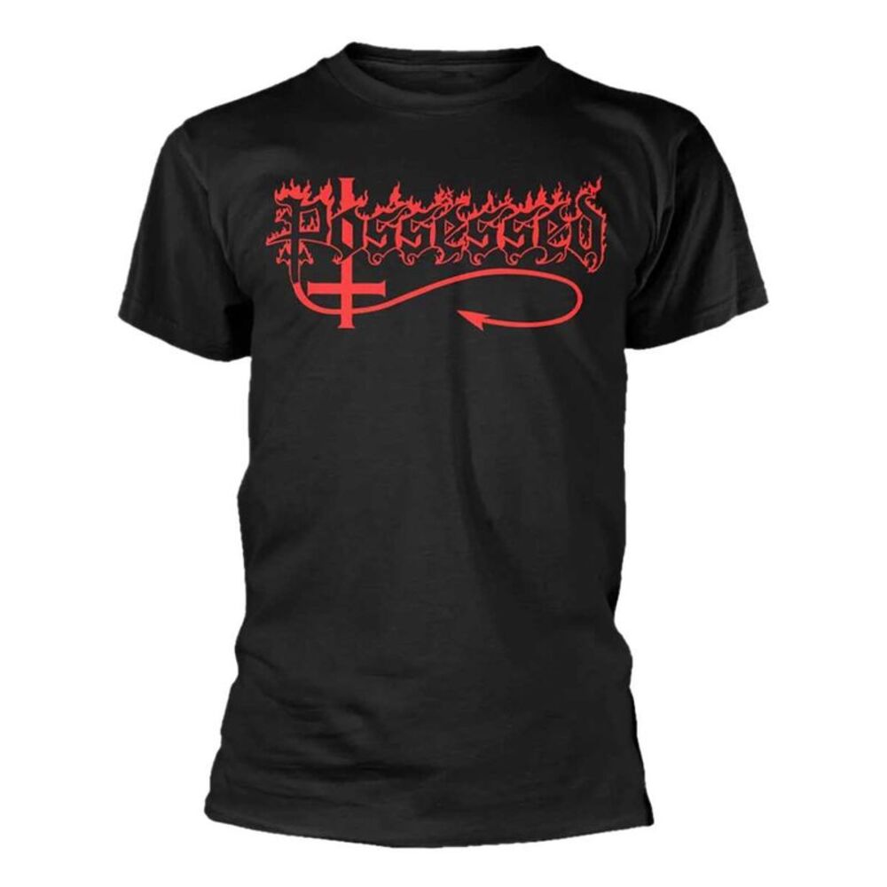 Possessed Unisex Adult Logo T-Shirt / Black/Red